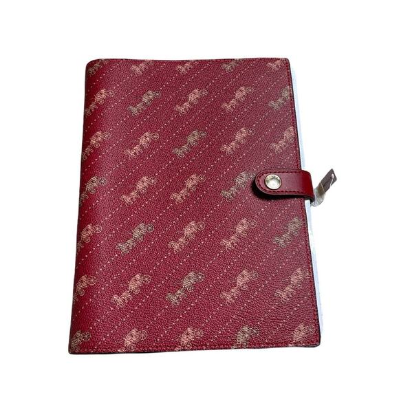 Coach | Office | Coach Notebook With Diagonal Horse And Carriage Print ...